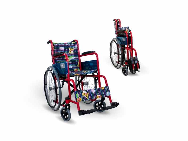 Sedia a rotelle Teatro per bambini, 35,5 cm, design colorato e pieghevole