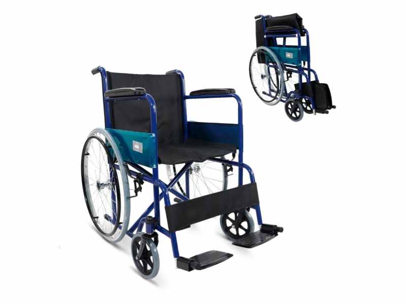 Cadeira de Rodas Azul Alcázar 46 cm Largura, até 100 kg, 24''/8''