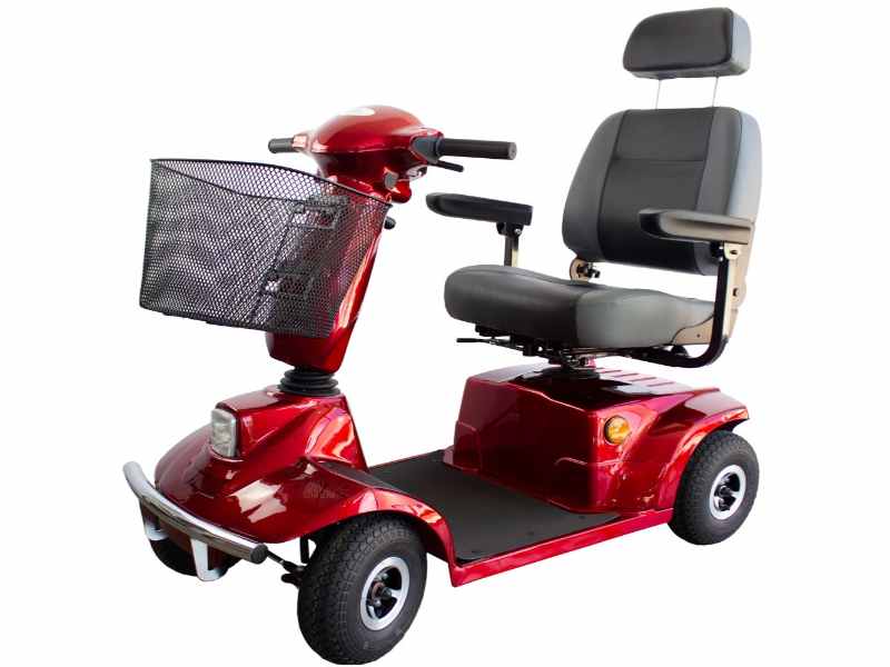 Scooter Elétrico 4 Rodas Libra Bordeaux para Mobilidade Adulto