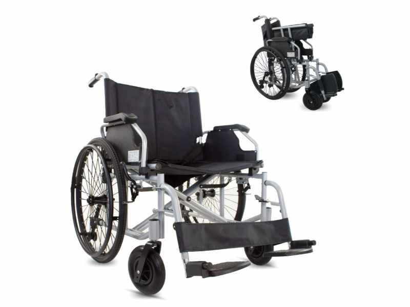Sedia a Rotelle Bariatrica Autopropulsabile 24" fino a 225kg (60cm)