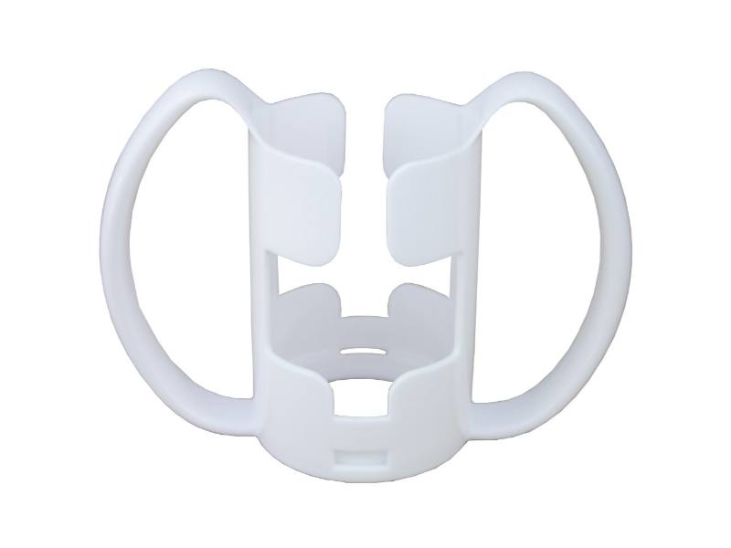 Portabicchieri bianco con doppia maniglia per una facile presa