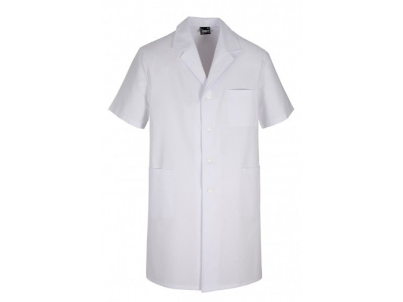 Bata médica branca para mulher