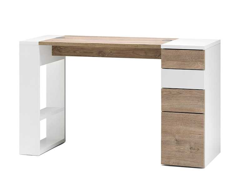 VICTOR 2 Mesa de manicure em madeira com cómoda - Fabricado em Itália