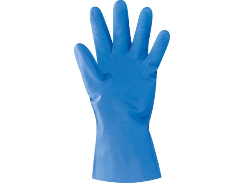 Guanti Da Lavoro In Pelle EVER - Taglie 7-10, Colore Blu Scuro Bianco 600039 - Foto 2