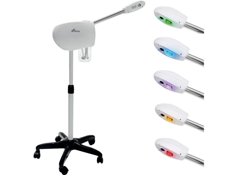 Vaporizzatore Viso Professionale Estetica ad Ozono e Led Cromoterapia