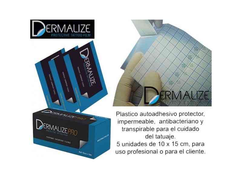 Protector de tatuajes DERMALIZE RETAIL PACKS 5 unidades de 15x10cm
