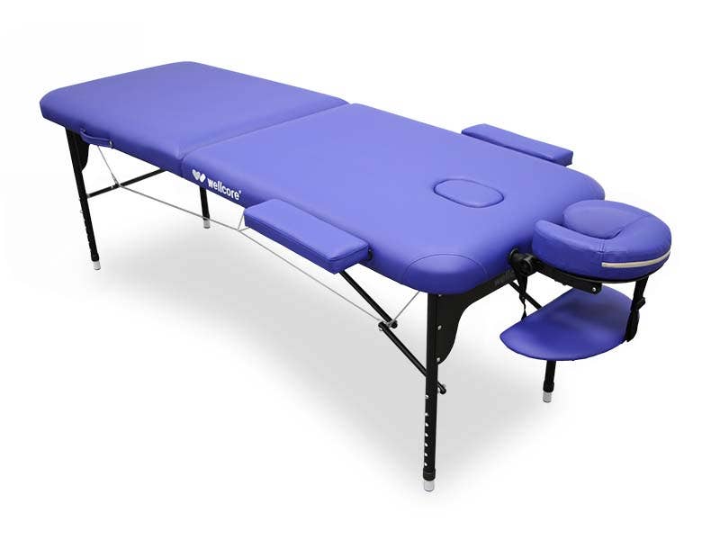 Camilla plegable de aluminio WELLCORE 185 x 65 cm | Azul | Wellcore