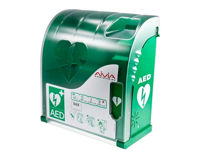 Vetrina espositiva per defibrillatore AIVIA 100