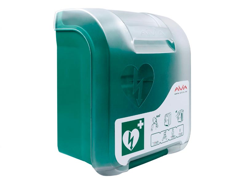 Vetrina espositiva per defibrillatore AIVIA IN con allarme