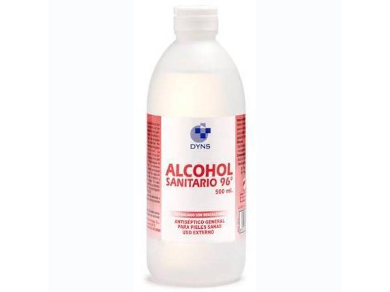 Dyns Alcohol Sanitario 96º Antiséptico 250ml: Limpieza y Desinfección