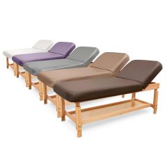 Camilla de madera SPA con respaldo