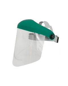 Face shield with visor folding