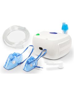 Portable nebuliser with compressor, continuous use