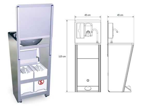 Lave-linge à Pédale Portable En Inox – Autonome, Sans électricité – Express Water