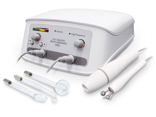 Dual high frequency and galvanic current equipment