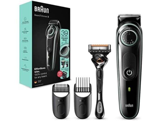 Tondeuse Barbe Et Cheveux - 4 Têtes, Rechargeable USB, Longueurs Réglables, Unisexe