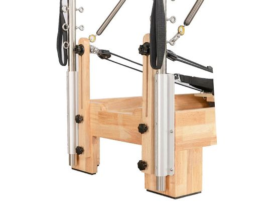 Pilates Reformer, Tavola Addominale Multifunzionale, Pilates Board Pieghevole Set di Pilates Reformer, Attrezzatura Pilates per Casa e Palestra, Portata Massima 150 kg (Blu