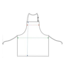 Grembiule lungo Logica K18190 Bordeaux/Nero/Bianco/Rosso/Verde Taglia Unica