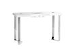 Table de manucure Momo 05-SL avec absorbeur de poussière intégré blanc argent