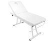 Camilla de masaje universal Azzurro 328 blanca con respaldo reclinable