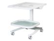 Mesa Atlas para Equipamentos Médicos com Estrutura de Aço e Rodízios