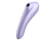 Dual pleasure app vibrador y succionador de aire pulsado recargable mauve