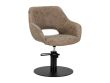 Fauteuil de coiffure Sevilla réglable en hauteur, design moderne en simili cuir
