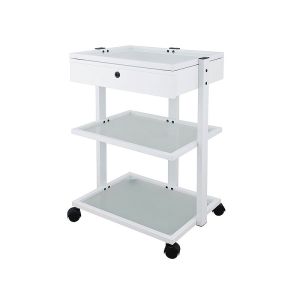 Chariot avec 2 étagères et tiroir pour esthétique