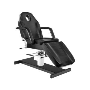 Cadeira Hidráulica Cosmética A-210 com Revestimento em Couro Ecológico Preta