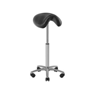 Sgabello cosmetico alto modello 001B nero senza schienale regolabile