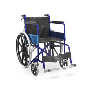 Χαλύβδινη αναπηρική πολυθρόνα με φρένα