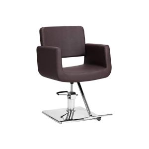 Poltrona da Parrucchiere Helsinki Gabbiano in Ecopelle Nera Regolabile