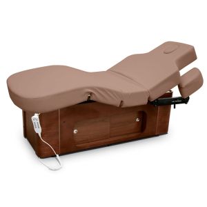 Table de spa électrique avec 3 moteurs réglables en hauteur et base en ébène
