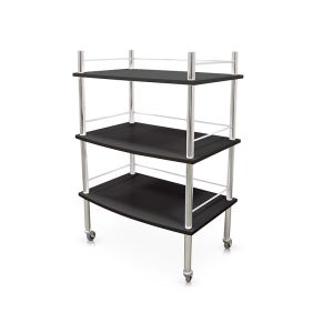 Trolley for beauty salons with shelves