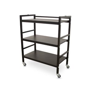 Estetický pomocný vozík s policemi