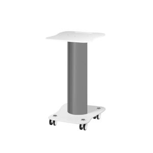 Tavolino profissional com rodas e prateleira em aço inox POL-003