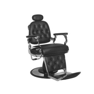Poltrona da Barbiere Francesco Gabbiano Nera Design Moto Regolabile