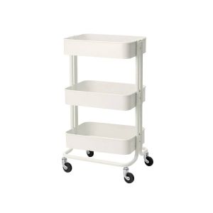 Chariot Multiusage en Métal Léger avec Roulettes Pivotantes