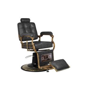 Cadeira de Barbeiro Boss HD Couro Vintage Gabbiano