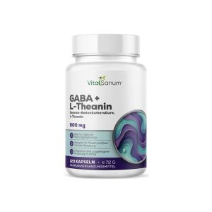 VitaSanum GABA + L-Theanin, Gamma-Aminobuttersäure · L-Theanin, 120 Kapseln