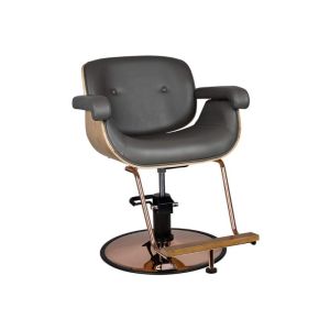 Friseurstuhl Venice Grau Gabbiano Modern Komfortabel Design