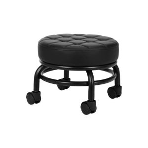 Tabouret bas à roulettes pour pédicure avec siège pivotant 360° H13