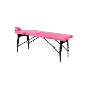 Lettino da Massaggio Pieghevole in Legno Activ Fizjo Comfort 2 Segmenti Rosa