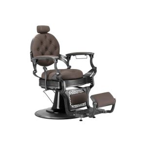 Cadeira de Barbeiro Gabbiano Niccolo Modelo A Luxo com Reclinável e Hidráulica