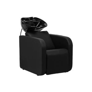 Unité de lavage cheveux électrique Sylvia Gabbiano noir avec repose-pieds ajustable