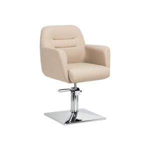 Fauteuil de coiffure Monaco beige Gabbiano avec levage hydraulique