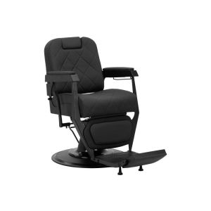 Cadeira de Barbeiro Bruno com Base Preta Gabbiano Luxo Ajustável