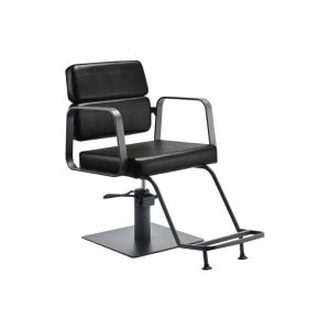Fauteuil de coiffure hydraulique Porto gris Gabbiano design élégant