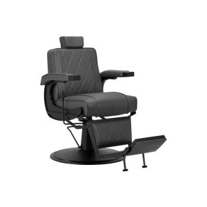 Cadeira de Barbeiro Hair System BM88066 Cinza com Elevador Hidráulico