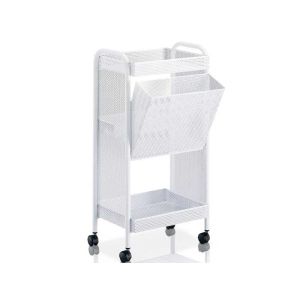 Carrello Estetista per la Depilazione con Cestello Rifiuti Estraibile